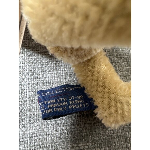 Boyds Bear Mohair Bear Collection Orville Bearington Jointed Plush Green Bow - Picture 8 of 11